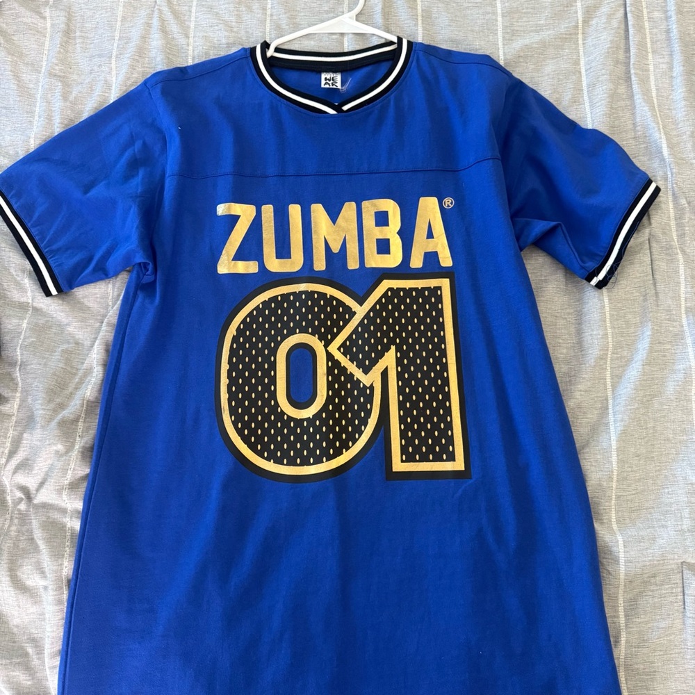 Zumba Blue Graphic Dress